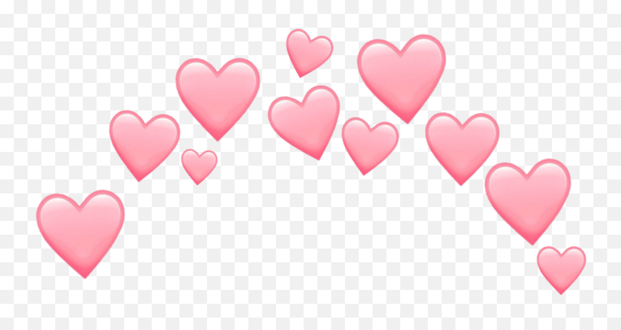Emojis Emoji Hearts Pink Pastel Sticker By Maya - Heart On Head Filter,Pastel Emoji