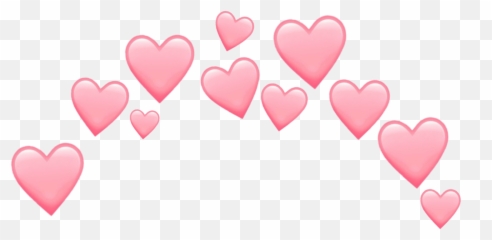 Emojis Emoji Hearts Pink Pastel Sticker By Maya - Heart On Head Filter,Pastel Emoji
