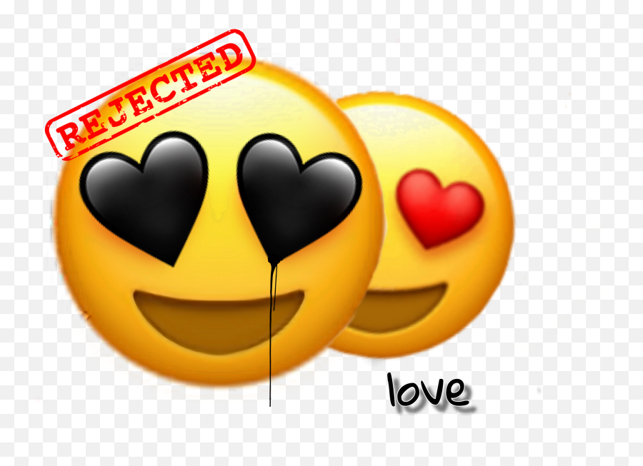 Hurtinkloveemojirejected Sticker By Abbie - Heart Eyes Emoji Transparent,Hurt Emoji