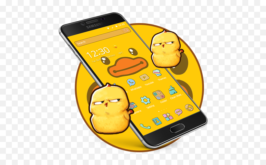 Cartoon Yellow Cute Duck Theme U2013 Google Play Emoji,Yellow Duck Emoji