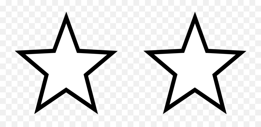 Clipart Stars Transparent Background Clipart Stars - 2 Stars Clipart Black And White Emoji,Star Platinum Emoji