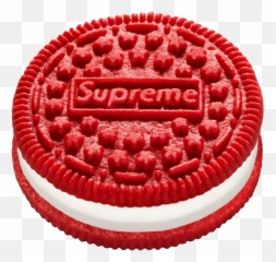Supreme Oreo Food Cookie Sticker - Supreme Oreos Emoji,Oreo Cookie Emoji
