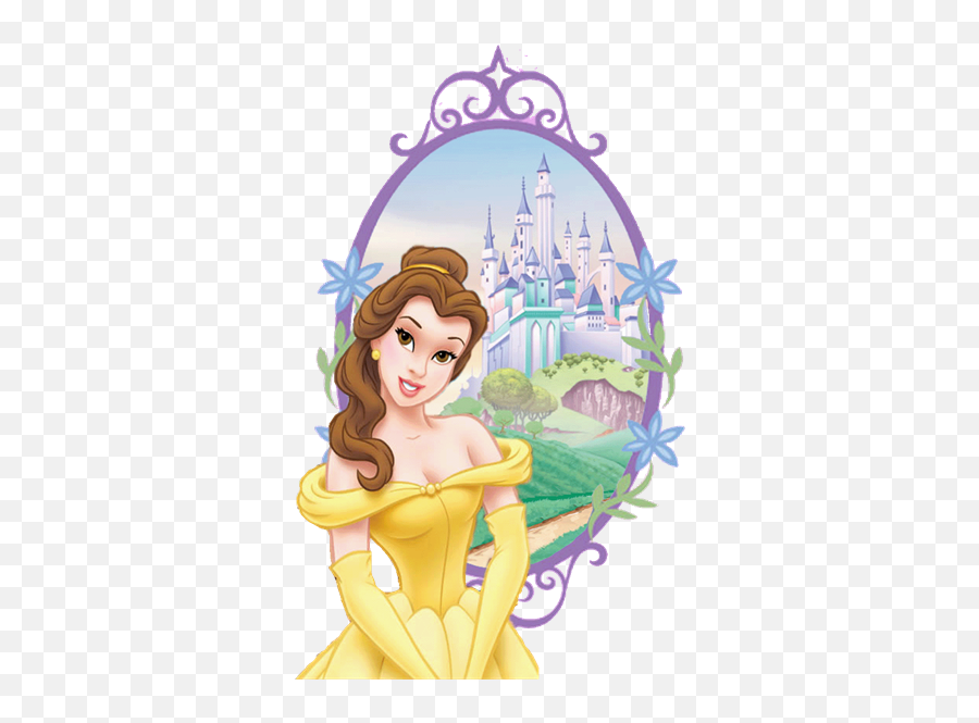 Princess Window Birthday Invitations All Princesses Available - Beauty And The Beast Clipart Png Emoji,Alladin And Jasmine Emojis