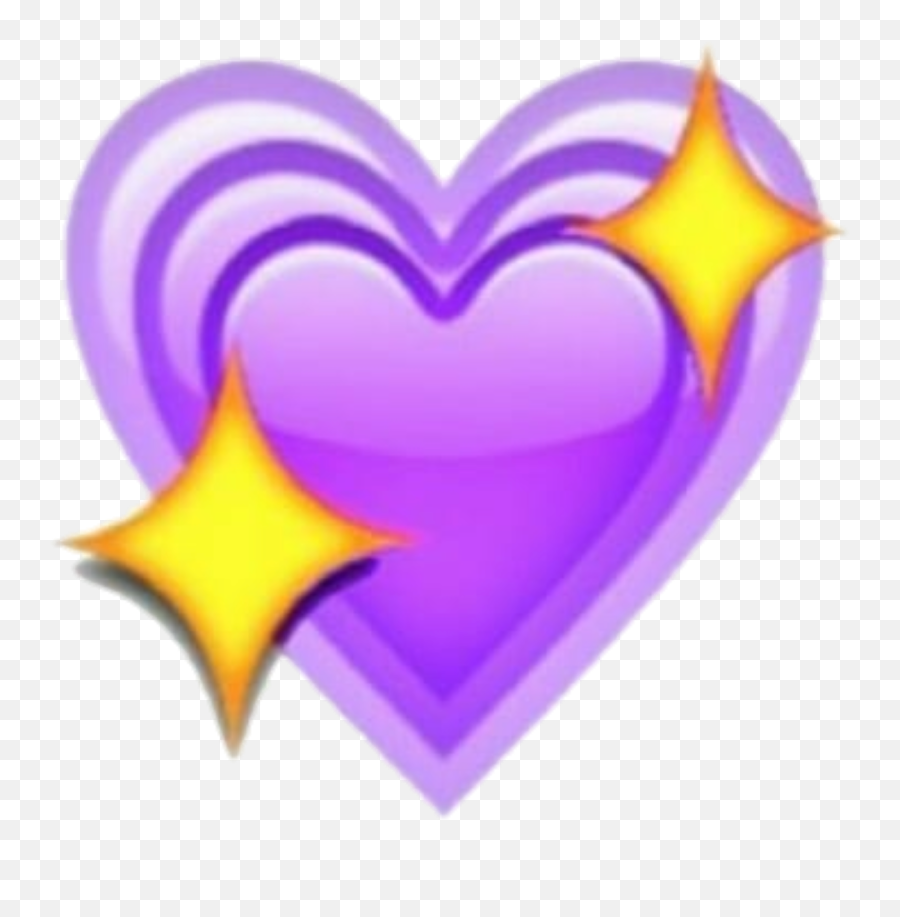 Emojis Png Emoticon Overlays Art - Emojis Purple Heart,Two Heart Emoji