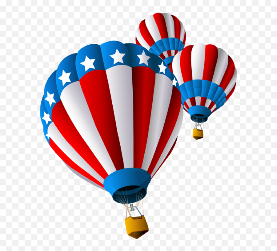 Hot Air Balloon Clipart Free Clip Art - Clip Art Public Domain Hot Air Balloon Emoji,Emojis Celebrating The 4th Of July