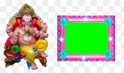 Ganesh Chaturthi Green Screen Background Mixing Video - Ganpati Bappa Png Hd Emoji,Ganesha Text Emoji