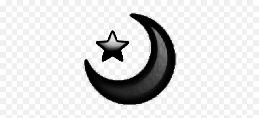 Moon Star Black Sticker Space Sticker - Dot Emoji,Moon And Stars Black And White Emoji