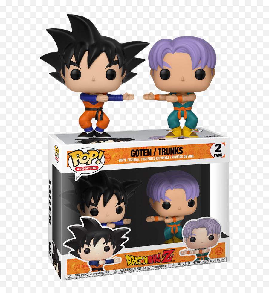 Dragon Ball Z - Goten And Trunks Fusion Us Exclusive Pop Vinyl Figure 2pack Funko Goten Trunks Emoji,Dbz Fusion Dance Emoticon