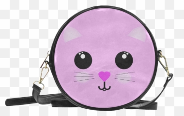 Kawaii Kitty Round Sling Bag Model 1647 Id D352647 - Floral Round Sling Bags Emoji,Kitty Emoticon Transparent