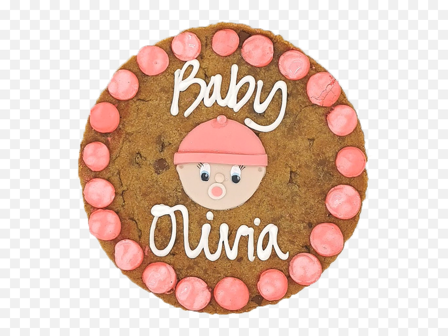 New Baby Girl Cookie Card Postbox Cookie Ooh U0026 Aah Uk - Cake Decorating Supply Emoji,Newborn With Emoji Name