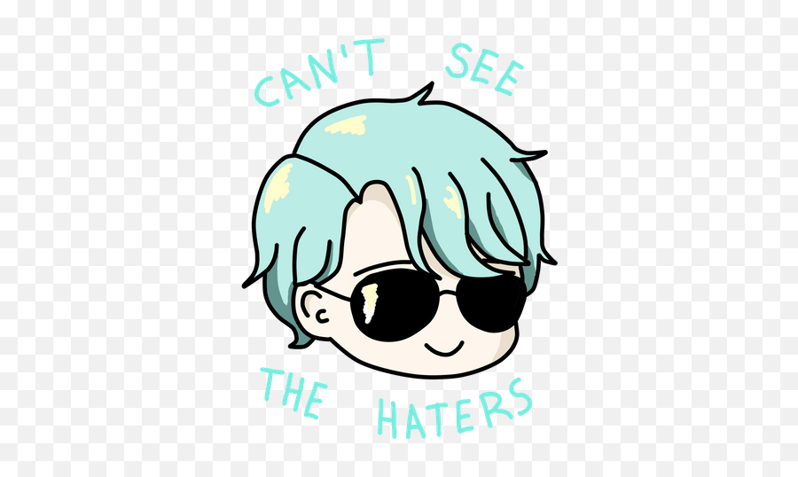 V Mystic Messenger Canu0027t See The Haters T - Shirt By V Stiker Mystic Messenger Emoji,Does The S6 Have Emojis