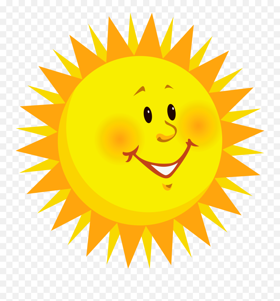 Morning Clipart Happy Face Sun Morning - Smiling Sun Transparent Background Emoji,Sun Leaves Emoji