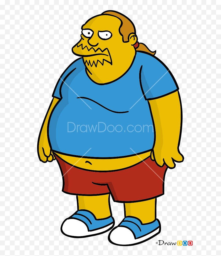 How To Draw Comic Book Guy The Simpsons - Simpsons Characters Emoji,The Simpsons Emoji