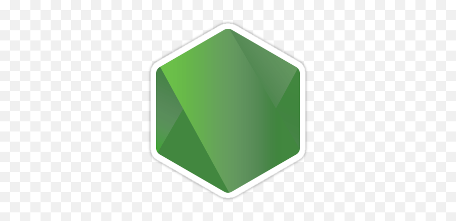 Js Hexagon Sticker - Node Js Hexagon Logo Png Emoji,Hexagon Emoji