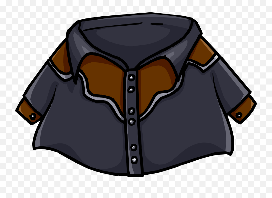 Black Cowboy Shirt Club Penguin Wiki Fandom - Transparent Cartoon Cowboy Shirt Emoji,Cowboy Boots Emoji