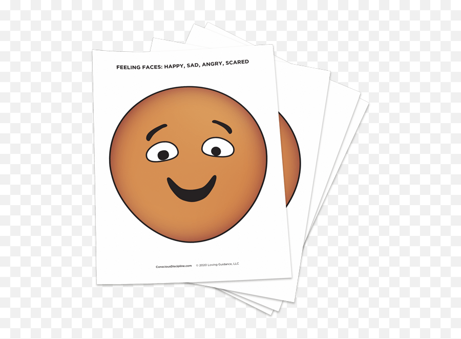 Happy Sad - Multiple A4 Paper Mock Up Emoji,Emotion Chart