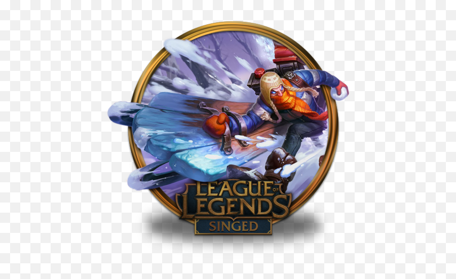 Singed Icon League Of Legends Gold Border Iconset Fazie69 Emoji,Lulu Emoji League Of Legends