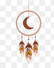 Dreamcatcher With Moon Object Wall Decal Emoji,Dreamcatcher Animal Emojis
