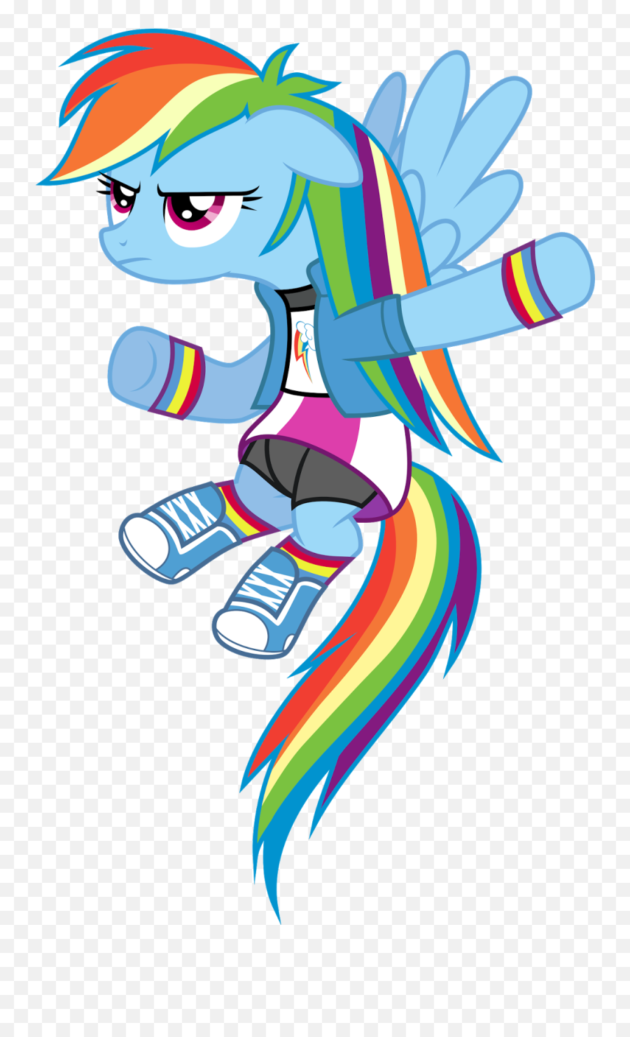 Rainbow Dash - Cia Dos Gifs My Little Pony Equestria Girls Rainbow Dash Pony Emoji,Bigli Migli Emoticons