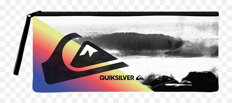 Quiksilver Pencil Bag 33cm Neoprene Bidvest Waltons Back - Quicksilver Pencil Case Emoji,Pencil Emoji