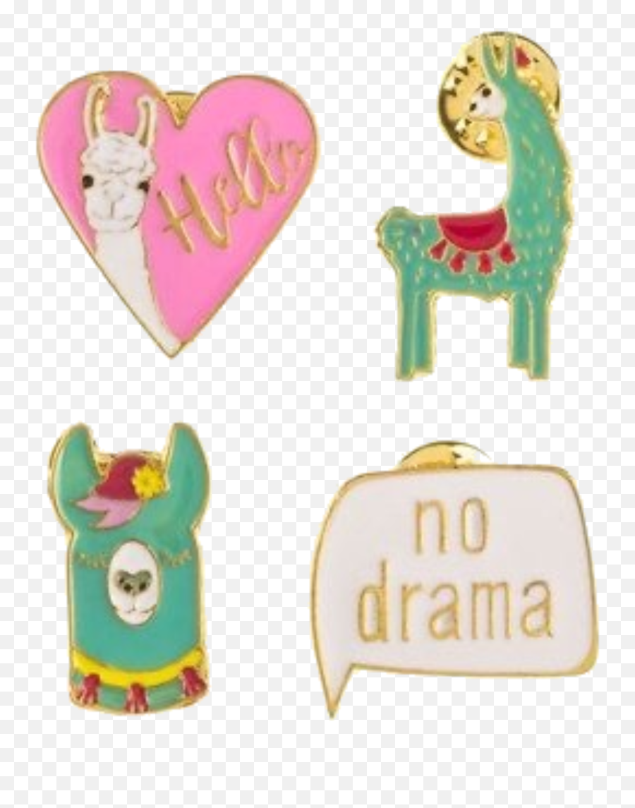 Llama Alpaca Pins Sticker - Animal Figure Emoji,Drama Llama Emoji