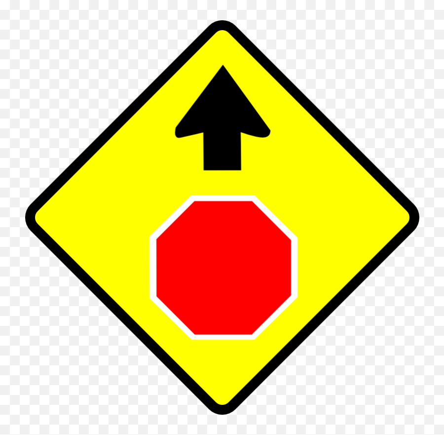 Free Vector Leomarc Caution Stop Sign - Stop Sign Ahead Sign Emoji,Traffic Light Caution Sign Emoji