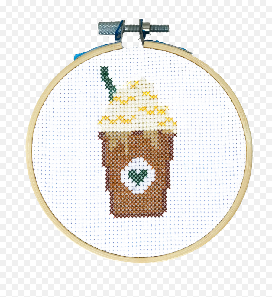 Starbucks Frappuccino - Diy Cross Stitch Kit J020 U2014 San Emoji,Starbuck Emoji