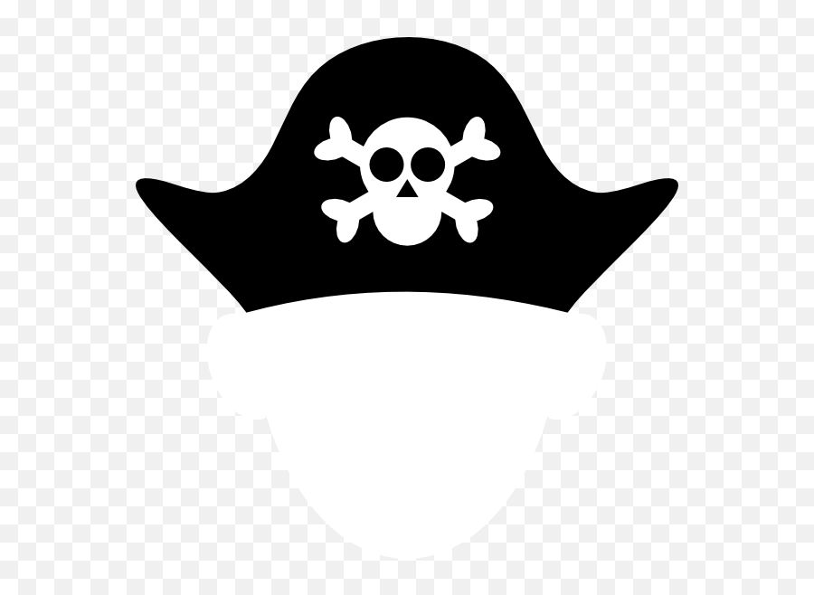 Free Pirate Patch Png Download Free Clip Art Free Clip Art - Pirate Hat Clipart Black And White Emoji,Pirate Hat Emoji