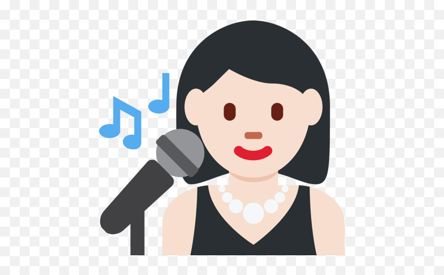 Light Skin Tone Emoji - Child,Singing Emoji Clipart