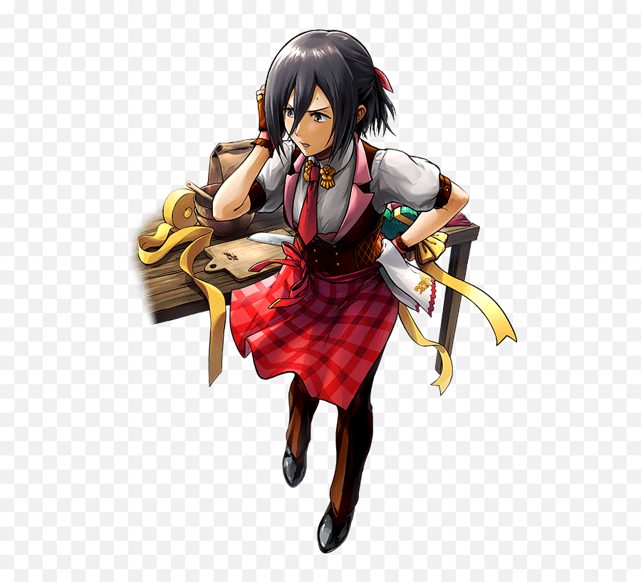 Attack - Aot Official Art Mikasa Emoji,Levi Ackerman Emoji