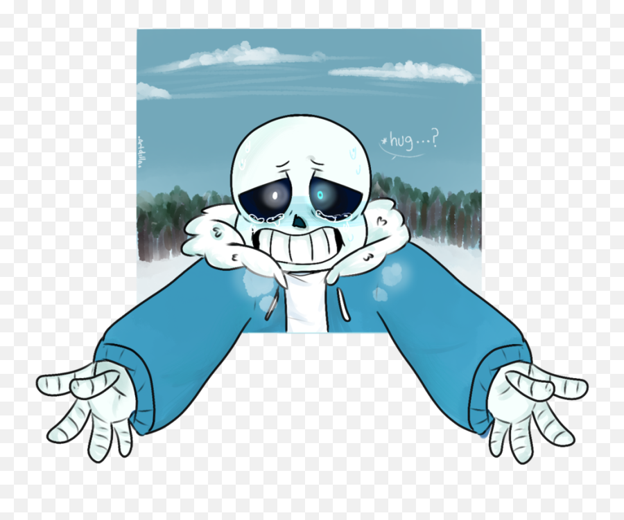 Undertale Sans Hug Sticker By Ink Sans - Undertale Sans X Reader Emoji,Undertale Sans Emoji