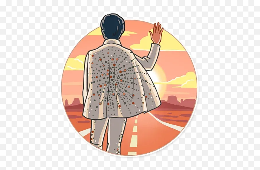 Elvis Presley Whatsapp Stickers - Stickers Cloud Illustration Emoji,Elvis Presley Emoticon