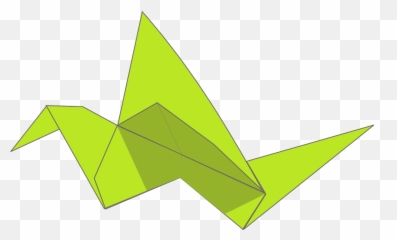 Origami Flying Bird Clipart - Origami Clip Art Emoji,Origami Owl Emojis