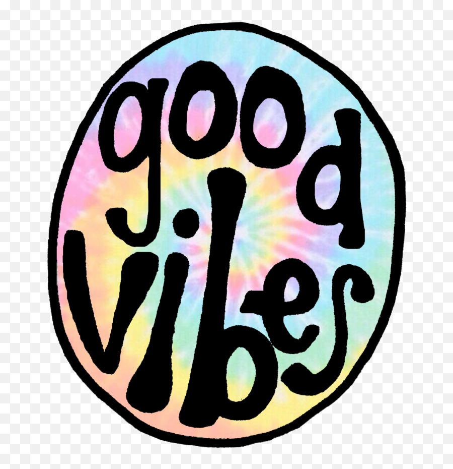 Goodvibes Tiedye Hippie Tumblr Sticker - Dot Emoji,Hippie Emoji Tumblr Transparent