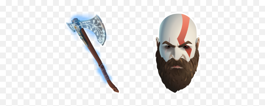Fortnite Kratos And Leviathan Axe Cursor U2013 Custom Cursor - Fortnite Kratos Pickaxe Emoji,Kratos Shows Emotion