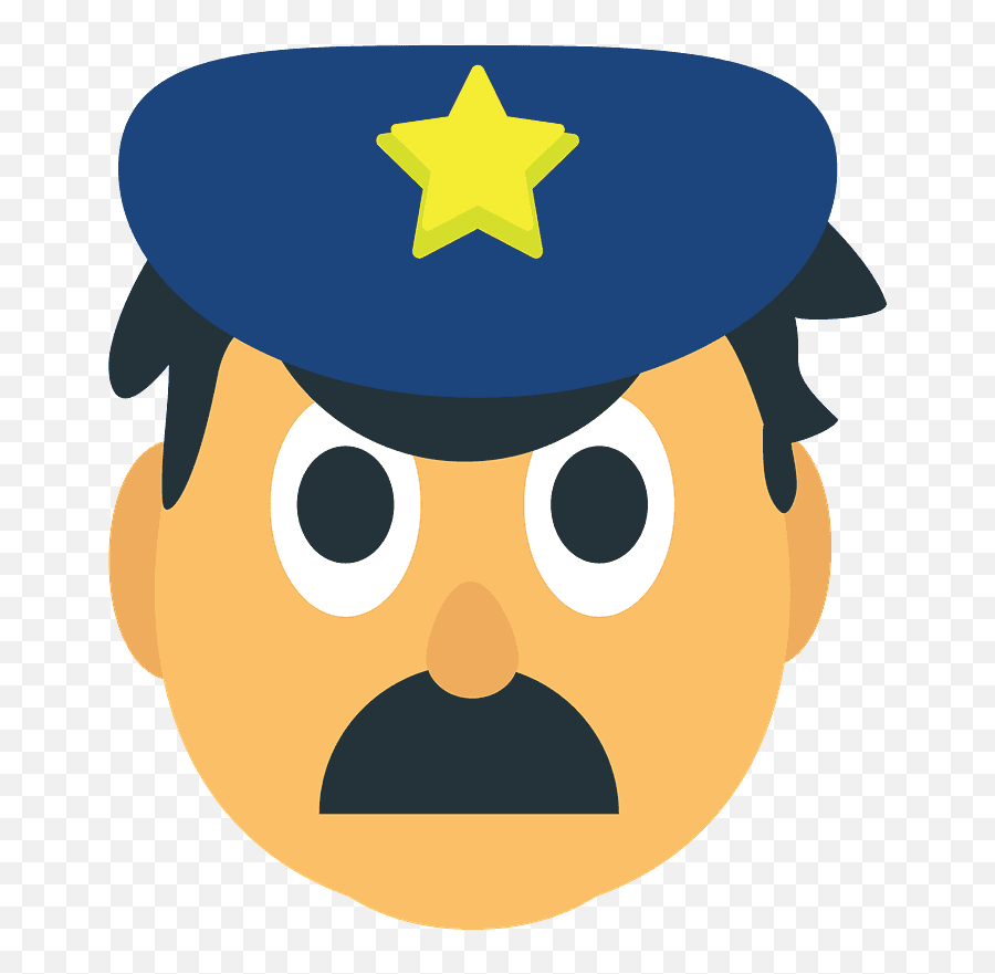Police Officer Emoji Clipart Free Download Transparent Png - Happy,Pillice Emoticon