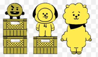 Bt21 Bts Shooky Chimmy Rj Sticker - Wallpaper Emoji,Emojis Carreras