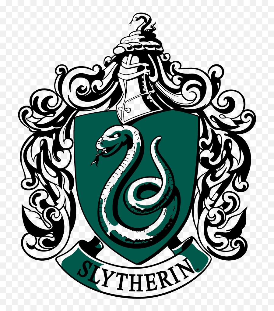 Harry Potter Slytherin Crest Licensed Adult Long Sleeve T - Slytherin Crest Emoji,Slytherin Control Emotions