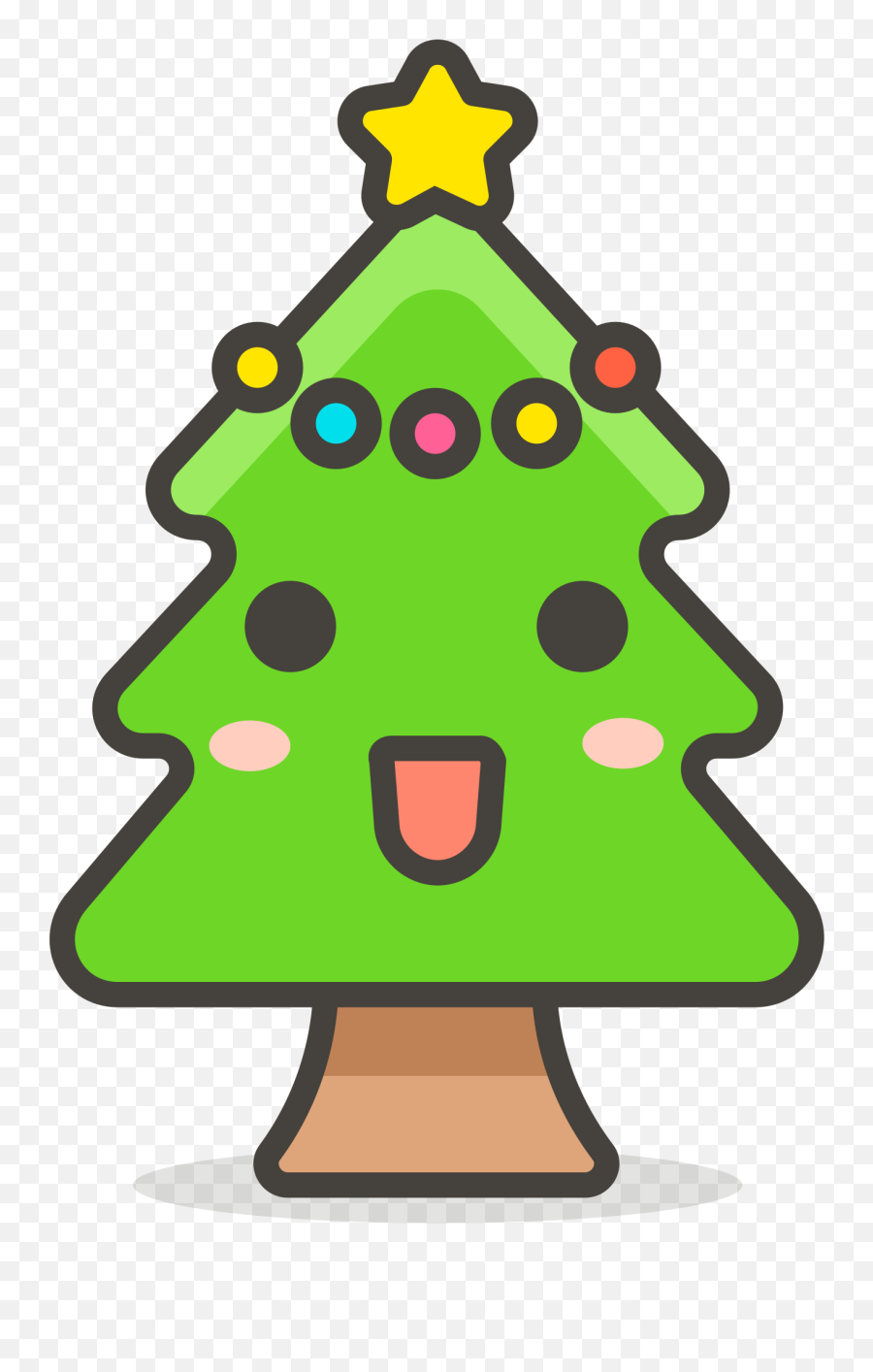 Christmas Tree Emoji Clipart,Christmas Tree Emoji