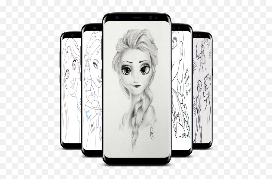 Princess Drawing Step By Step U2013 Apps On Google Play Emoji,Easy Steps To Draw Emoji