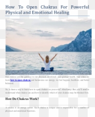 Pdf How To Open Chakras For Powerful Physical And Emotional - Leisure Emoji,Root Chakra Emotions
