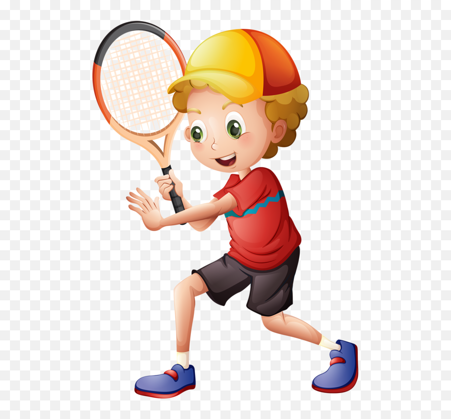 Cartoon Clip Art Arabic Jokes - Play Tennis Clipart Png Emoji,Funy Trash Can Emoticon