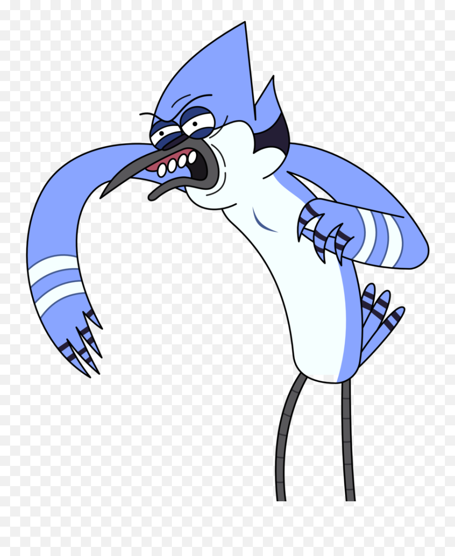 Regularshow Mordecai Cartoonnetwork Sticker By Meoh6sto - Mordecai Png Emoji,Regular Emojis