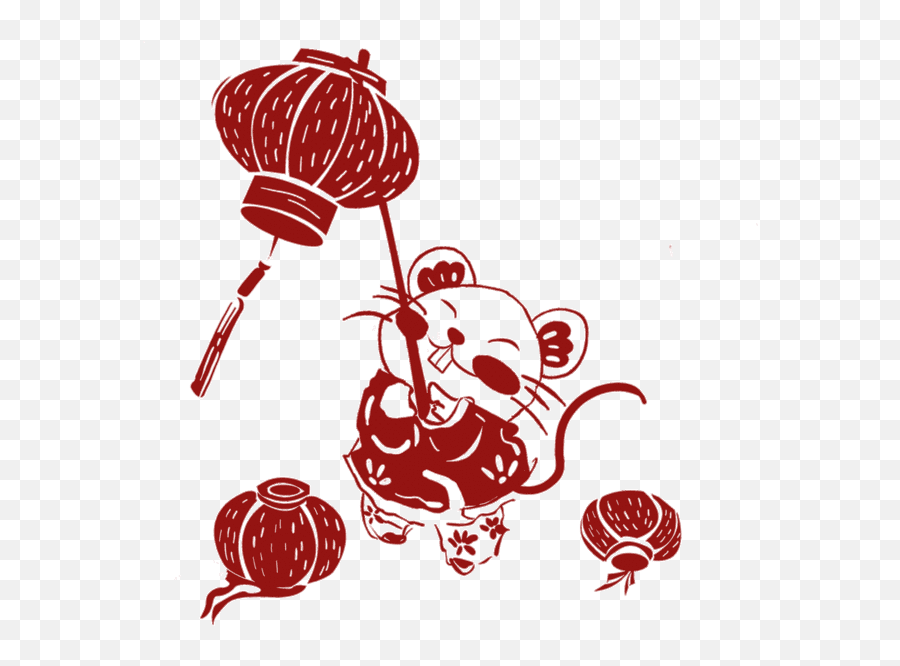 Paper - Rat Emoji,Lunar New Year Emojis Golden Pig