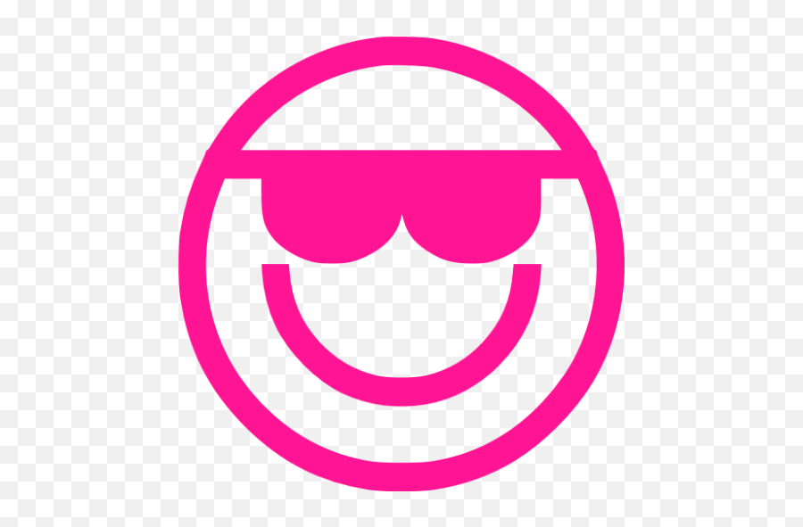 Deep Pink Emoticon 2 Icon Emoji,Emoticon 2