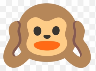 Hear - Mono Tapandose Los Oidos Emoji,Hear Emoji