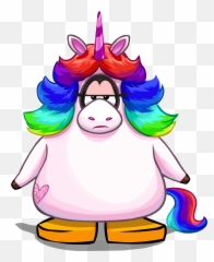 Rainbow Unicorn Outfit - Club Penguin Unicorn Emoji,Rainbow Unicorn Emoji