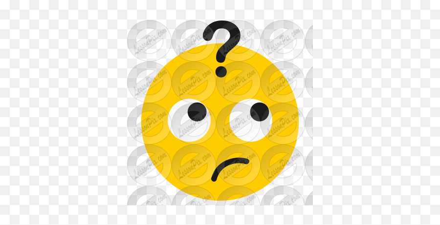 Confused Stencil For Classroom Therapy Use - Great Emoji,Confused Text Emoji