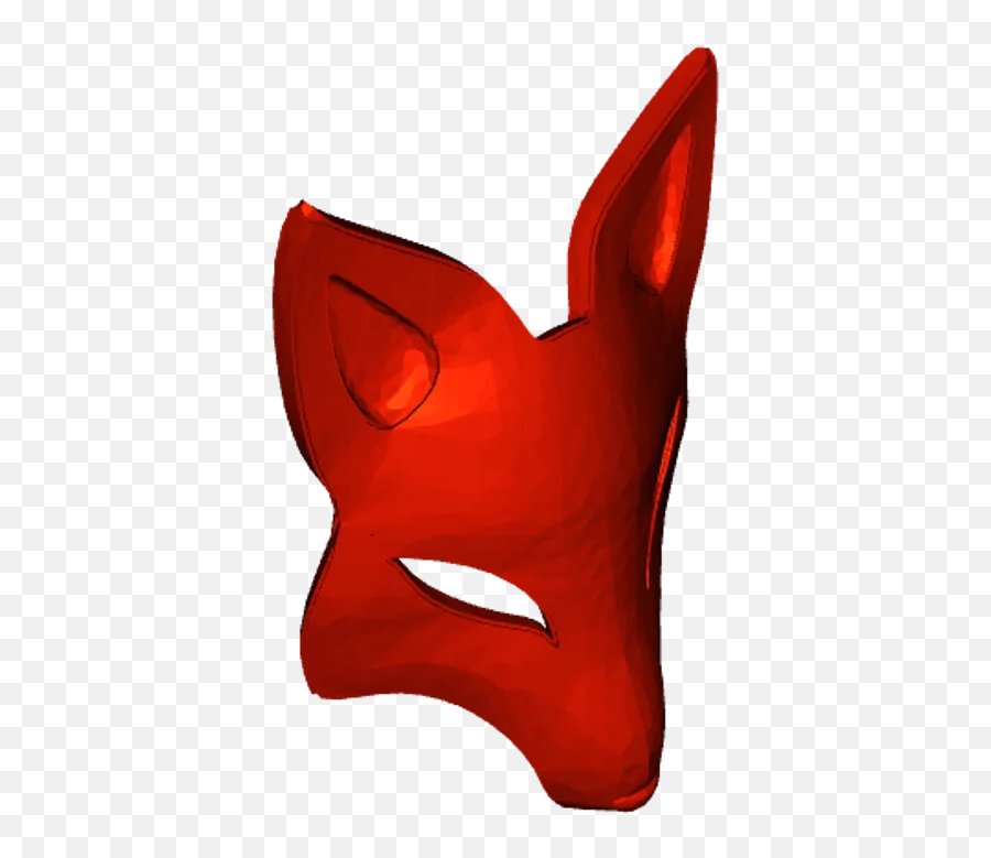 Fox Mask By Peter Farell Download Free Stl Model Emoji,Walking Right Emoji
