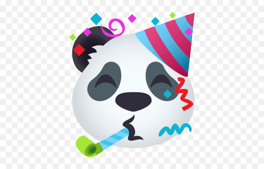 Party Time Panda Gif - Partytime Panda Joypixels Discover U0026 Share Gifs Happy Emoji,Party Animal Emoji